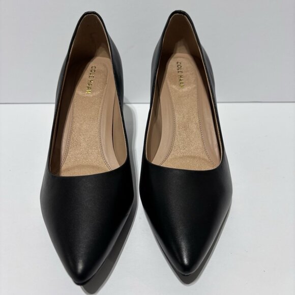Cole Haan Women’s Go To Park Pumps Black Leather, Size 7.5 B - Picture 3 of 5
